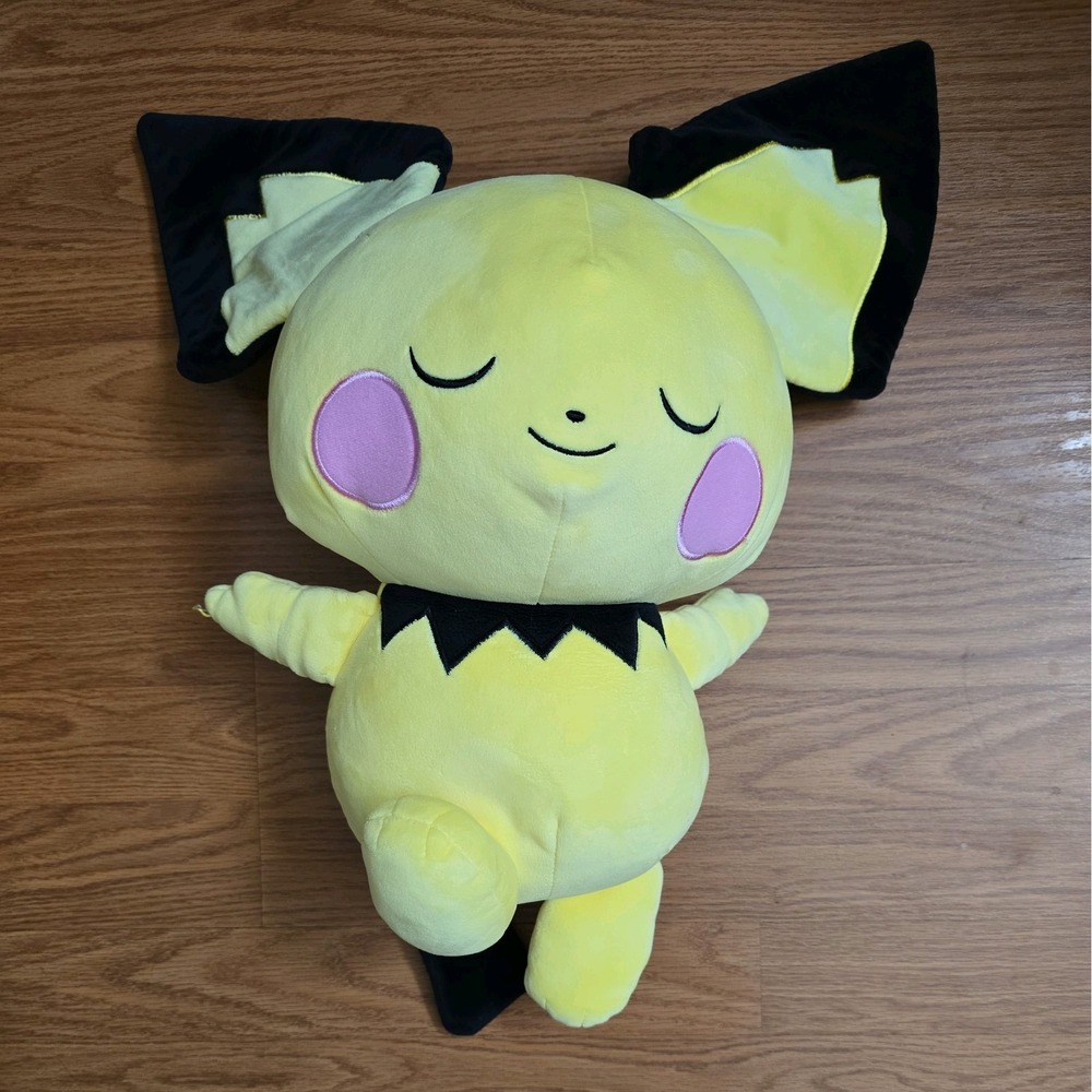 Sleeping Pichu Jazwares Pokemon Plush Large 18" Soft Nintendo Game Freak 2023
